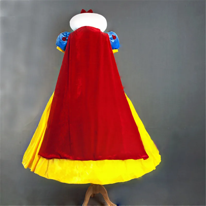 Robe de Princesse Blanche Neige Cosplay pour Femme, Costume de ixd\'Halloween, Dessin Animé