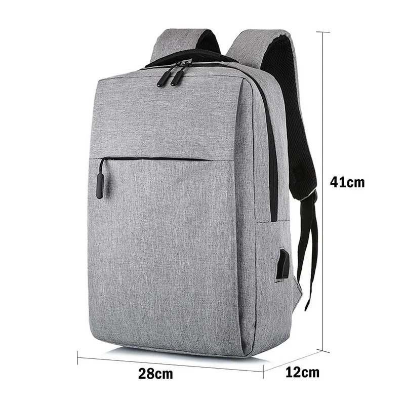 Nova moda 15.6 polegada portátil usb mochila saco de escola anti roubo dos homens mochila viagem daypacks lazer masculino