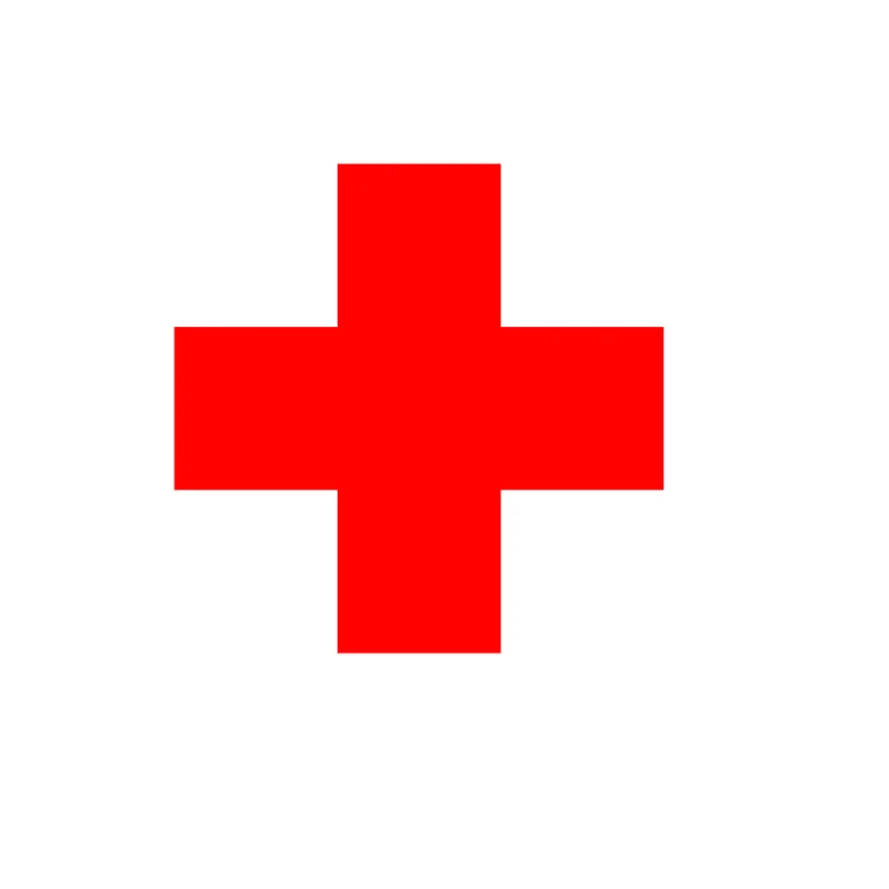 Reflective Car Sticker RED MEDICAL CROSS Accessories Decorate Vinyl Styling Cover Scratches Waterproof Motorcycle Decals