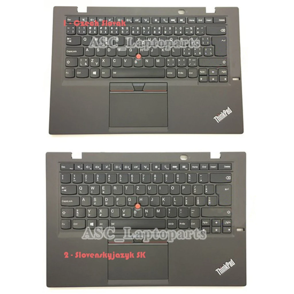 

New Czech Slovak čeština slovenčina Keyboard for LENOVO Thinkpad X1 Carbon 3rd 2015 & Palmrest Top Cover Case & Touchpad , Black