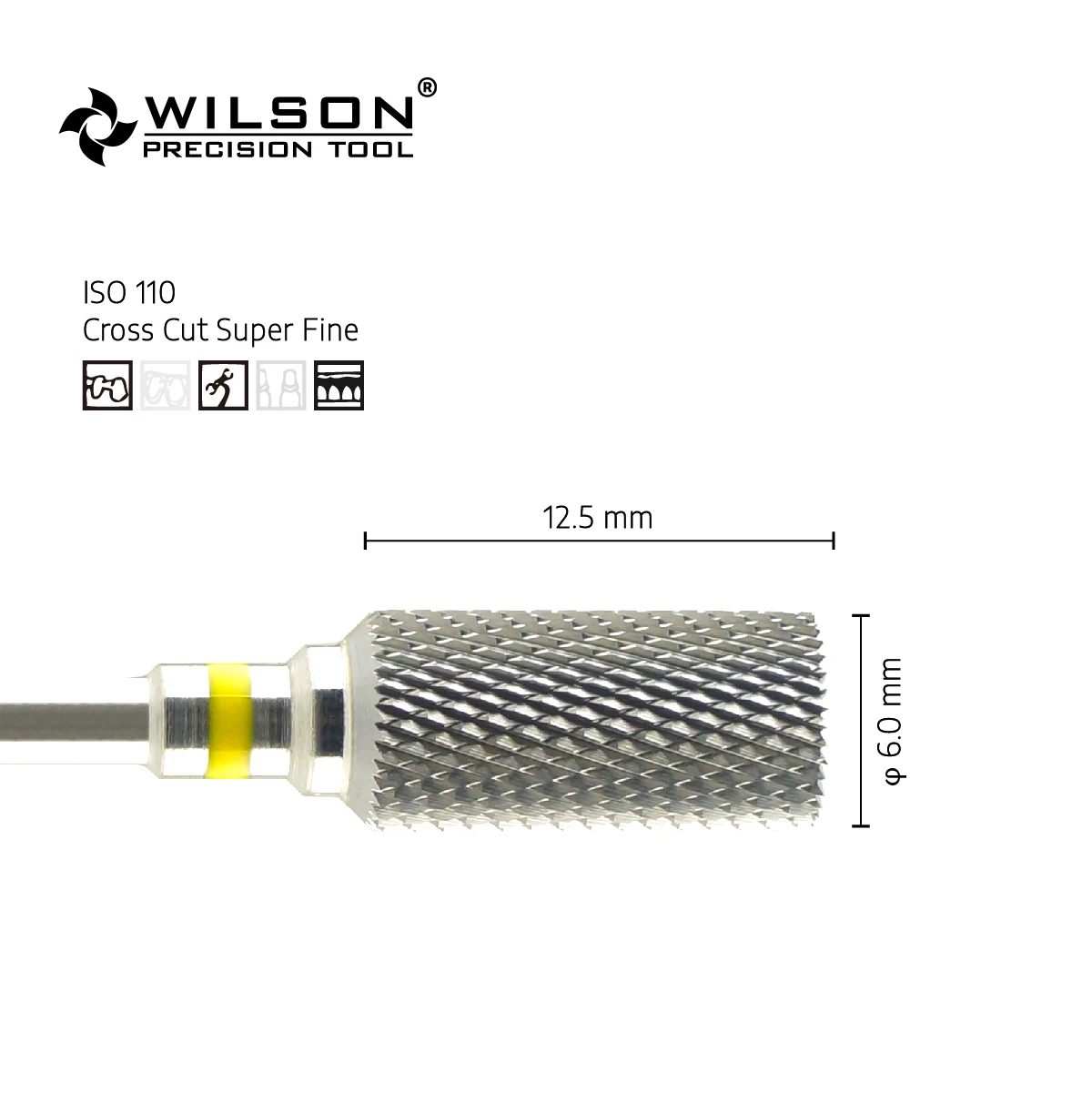 WilsonDentalBurs 5000122-ISO 113 110 060Tungsten Carbide Dental Bur for Trimming Metal