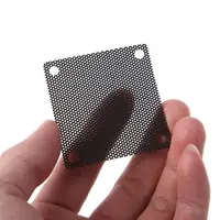 5Pcs/set 40/50/60/70/80/90mm PVC Fan Dust Filter PC Dustproof Case Cuttable Computer Mesh Cover Mesh Black