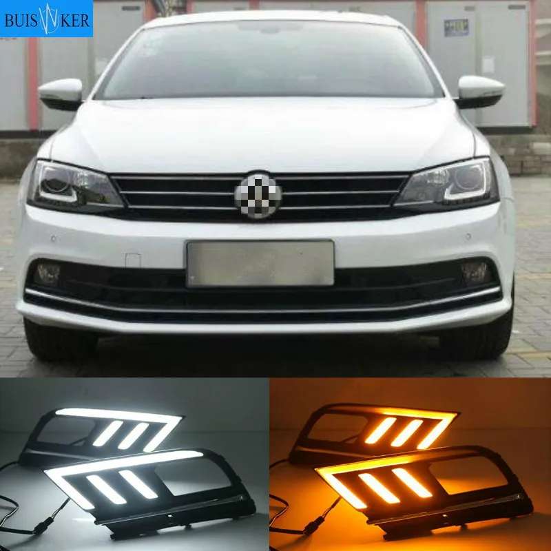

LED DRL Daytime Running Light Daylight For Volkswagen VW Jetta Sagitar MK6 2015-2018 car styling driving