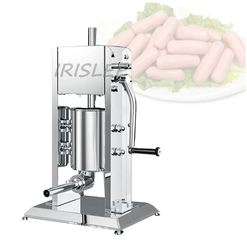 

5 L Home Sausage Meat Stuffer Filler Machine Stainless Steel Stuffing Funnels Enema Syringe