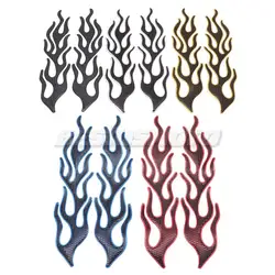 Motorcycle 3D Flame Waterproof Gas Tank Decals Stickers For Honda Shadow VT750 Haley Yamaha Kawasaki Suzuki GSXR Universal