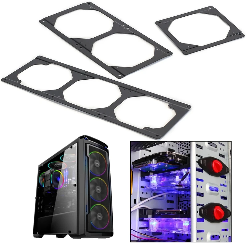 Chassis Cooling Fan Conversion Adapter Bracket Holder for Computer Case Heatsink Gadget Accessories