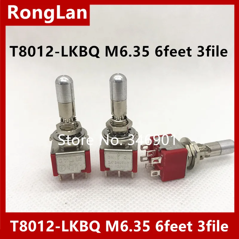 [SA]T8012-LKBQ six foot stalls dual anti-error latch neck small toggle switch M6.35 Deli Wei Q11--20pcs/lot