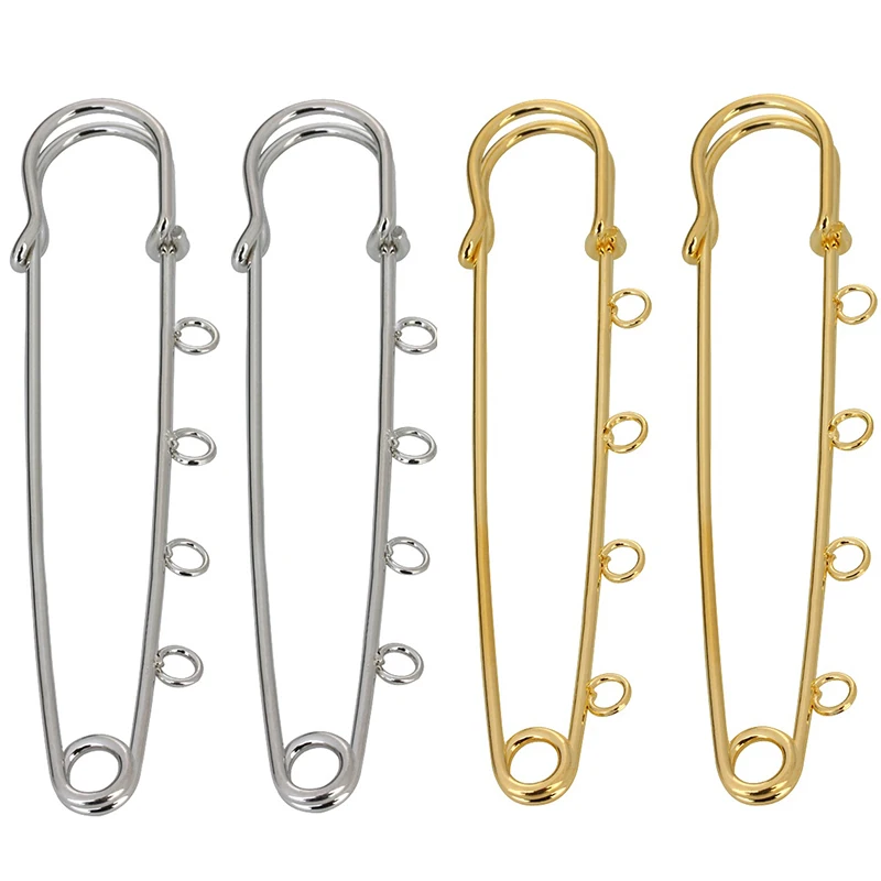 Louleur High Quality Big Large Long Wedding Brooch Safety Pins Needles for Women DIY Brooch Pins Jewelry Making Findings