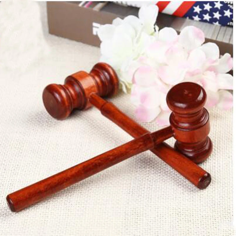 

1PC Mini Hammer Lawyer Decoration Hammers Judge Hammer Wooden Hammer Wood Multitool Small Hammer Birthday Gift Christmas Toy