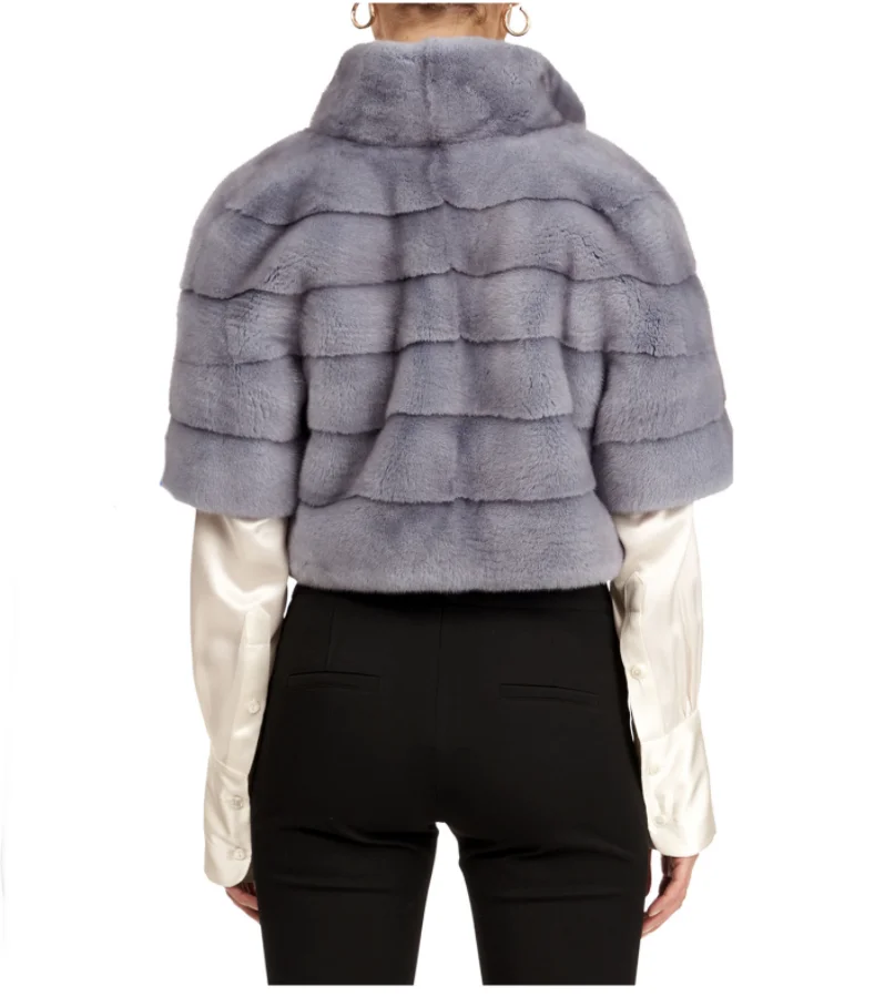 100% Mink bontjas voor dames, winterjas, vrijetijdsmode, nieuw, 2024