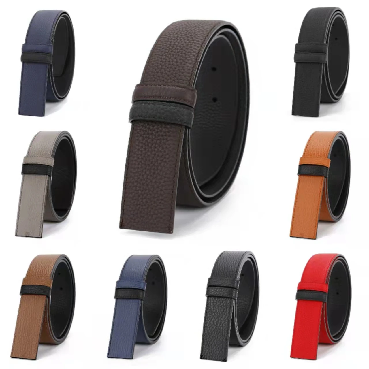 

34MM Leather Belt Made Of Top Layer Real Cowskin Suitable For Both Men And Women Low Luxury And High Luxury Simple Fashion Style