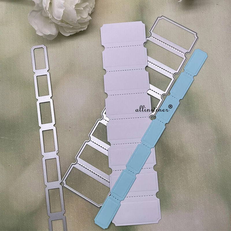 New Ticket card decoration DIY Craft Metal Cutting Die Scrapbook Embossed Paper Card Album Craft Template Stencil Dies