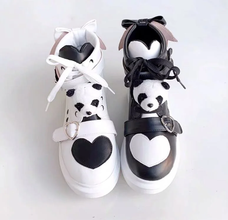 Chaussures à tête ronde pour femmes, Style coréen Harajuku, avec nœud papillon, princesse Kawaii, pour fête thé Cos Loli