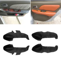 Soft Leather Door Panel Cover For Hyundai Sonata 2004 2005 2006 2007 2008 Car-styling Door Armrest Panel Skin Cover Sticker Trim