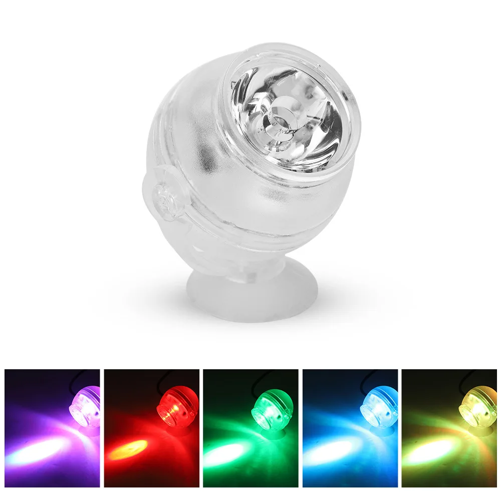 LED fish tank small spotlight colorful color changing LED aquarium light colorful gradient aquarium light diving light