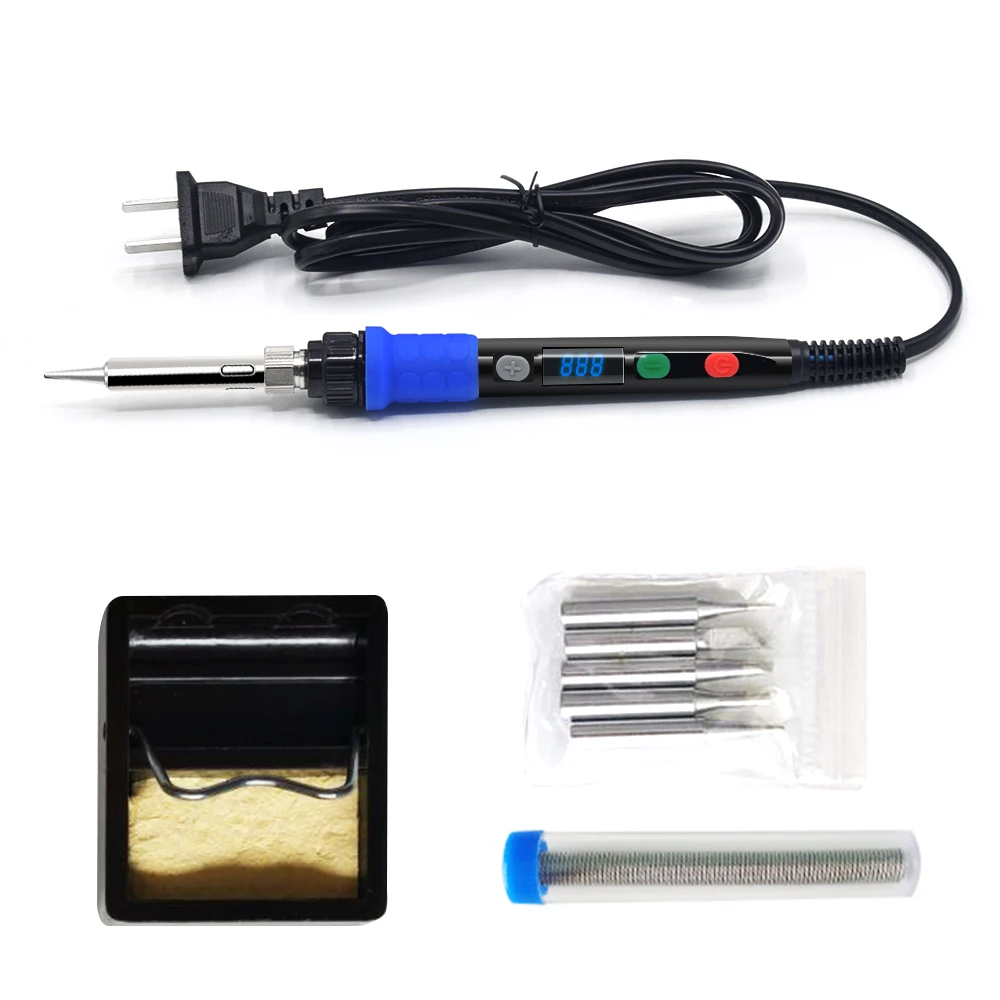 90W saldatore temperatura regolabile saldatore elettrico stazione di rilavorazione del ferro Mini manico strumenti di riparazione per saldatura a matita termica