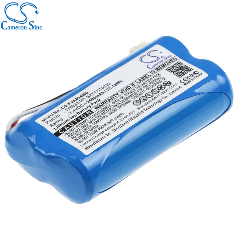 CameronSino Battery for Fresenius Infusionspump Volumat Agilia fits 179033-R0 Medical Replacement battery 3400mAh/25.16Wh 7.40V