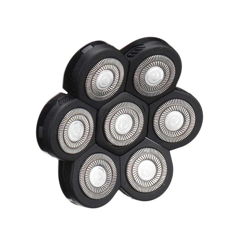 7 شفرات حلاقة استبدال رئيس 7D ماكينة حلاقة بشكل مستقل 7 القاطع العائمة شفرة ل أصلع الحلاقة الكهربائية الفولاذ المقاوم للصدأ شفرة فولاذية