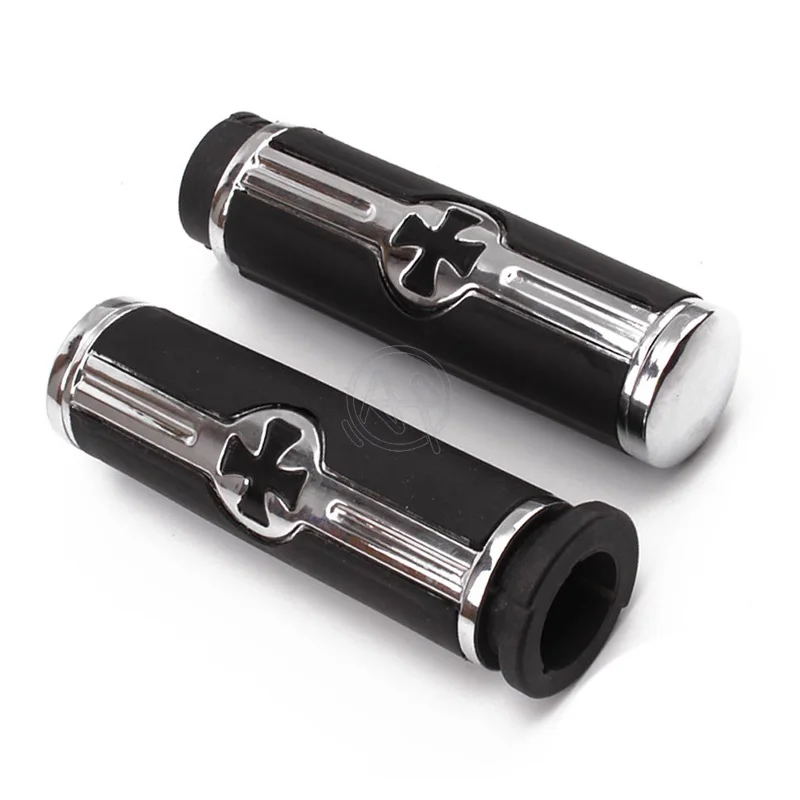 1pair Black Motorcycle Cross Logo 25mm 1\