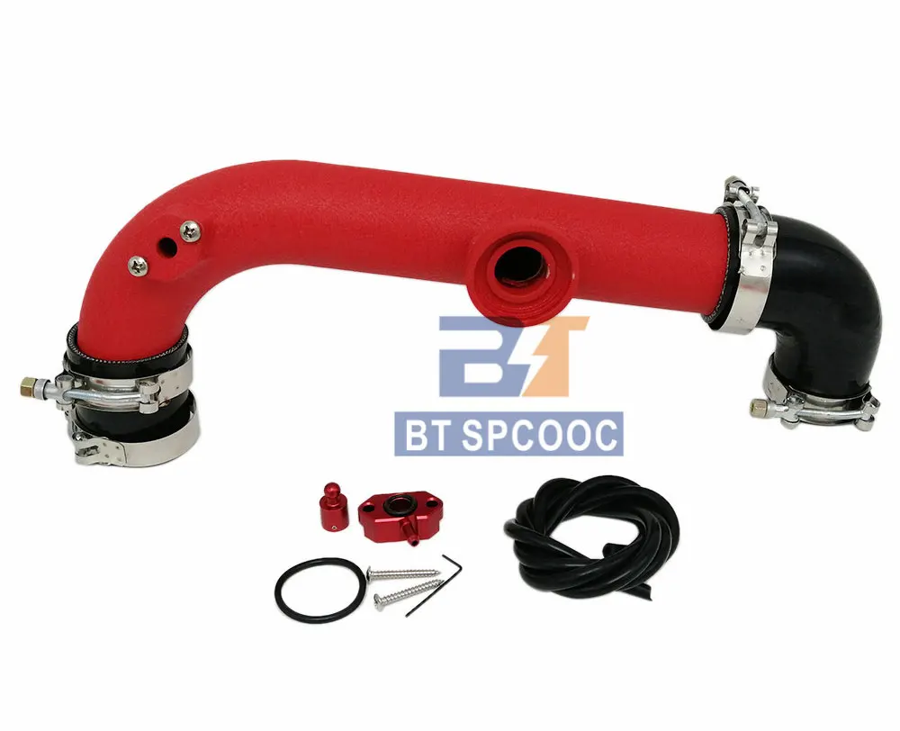 Válvula de descarga turbo para carro, kit de tubulação sqv, válvulas de sopro vermelhas para vw ea211 golf mk7 gti 1.4 letando audi a1 a2 a3 q3 jetta scirocco 1.4