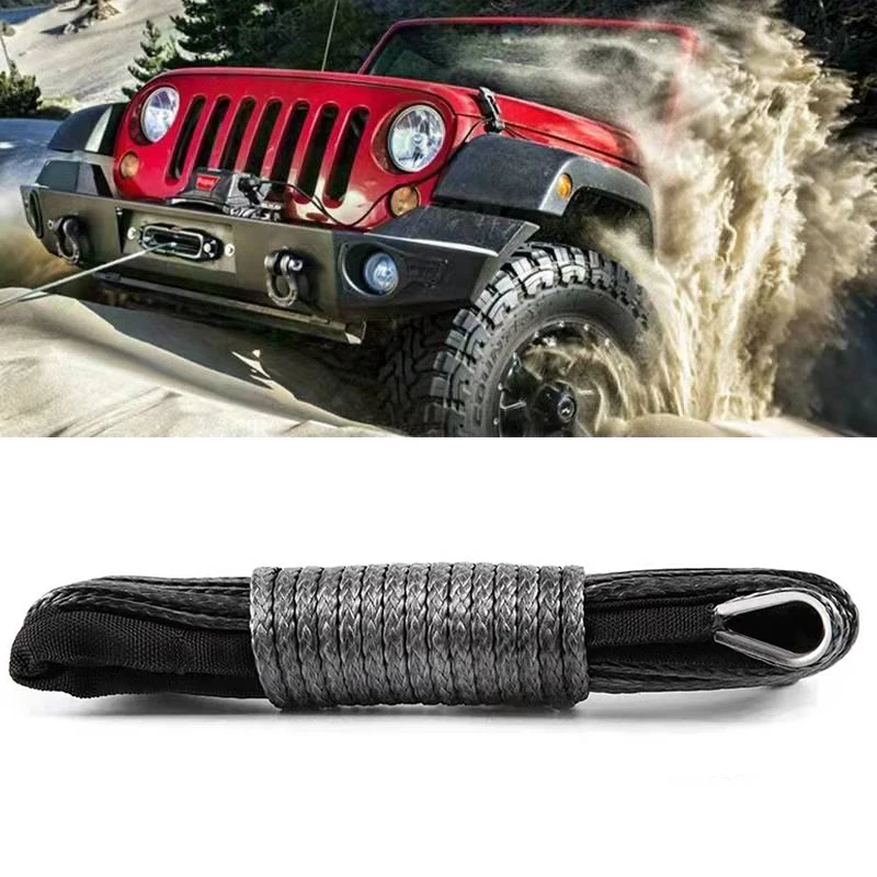 

30M 20500LBS Synthetic Winch Rope Line Recovery Cable For Jeep Off Road 4WD ATV UTV Truck Boat SUV Synthetic Winch Towing Rope