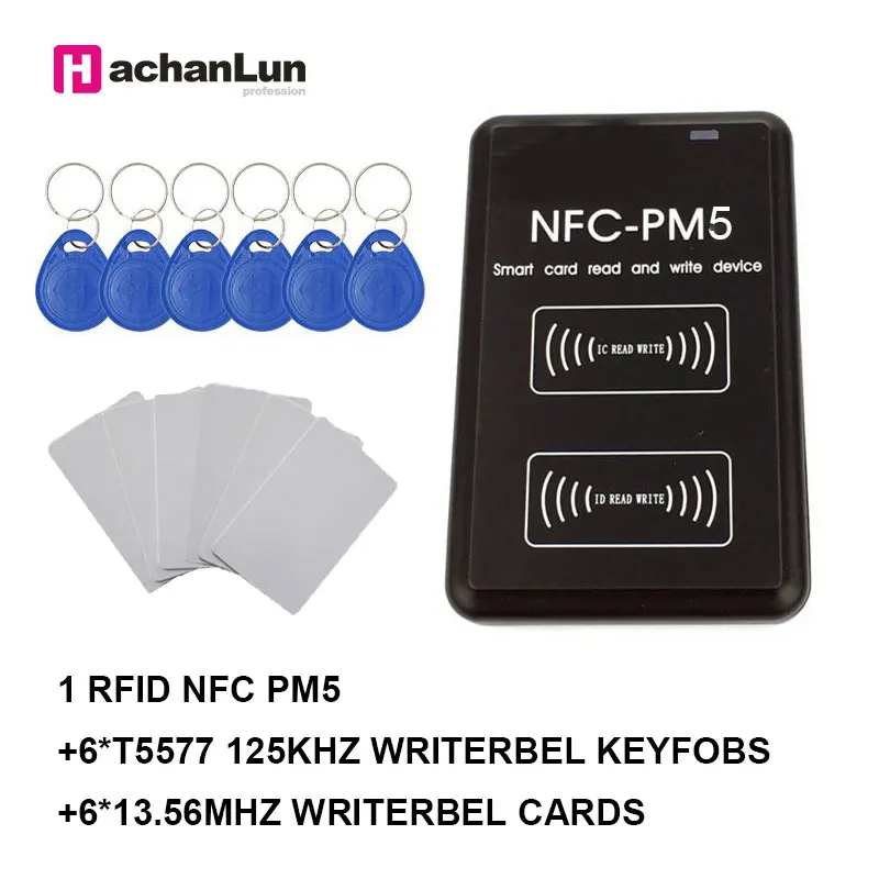 

NEW PM5 IC/ID Duplicator 13.56MHZ RFID Reader NFC Full Writer Decoding Function Card Copier