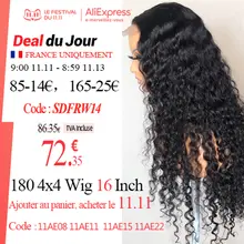 Deep Wave Lace Front Human Hair Wig #4