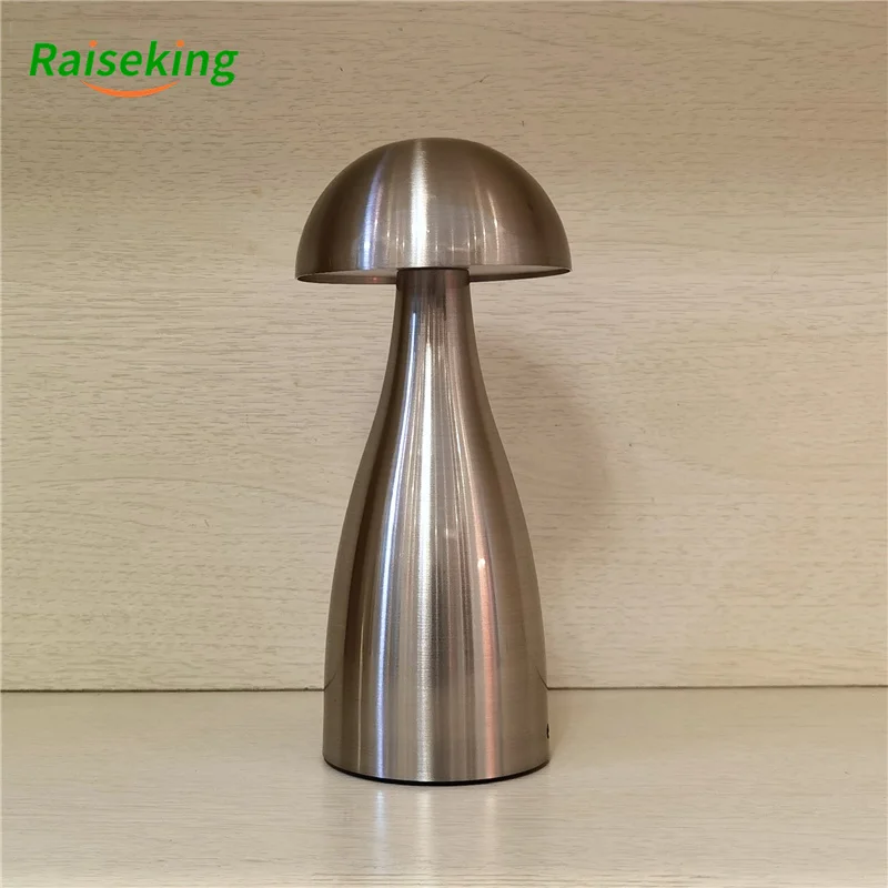 Modern Metal Led Dimmable Restaurant Cordless Table Lamp With Usb Rechargeable Battery For Hotel Ktv Bar Dinning Room