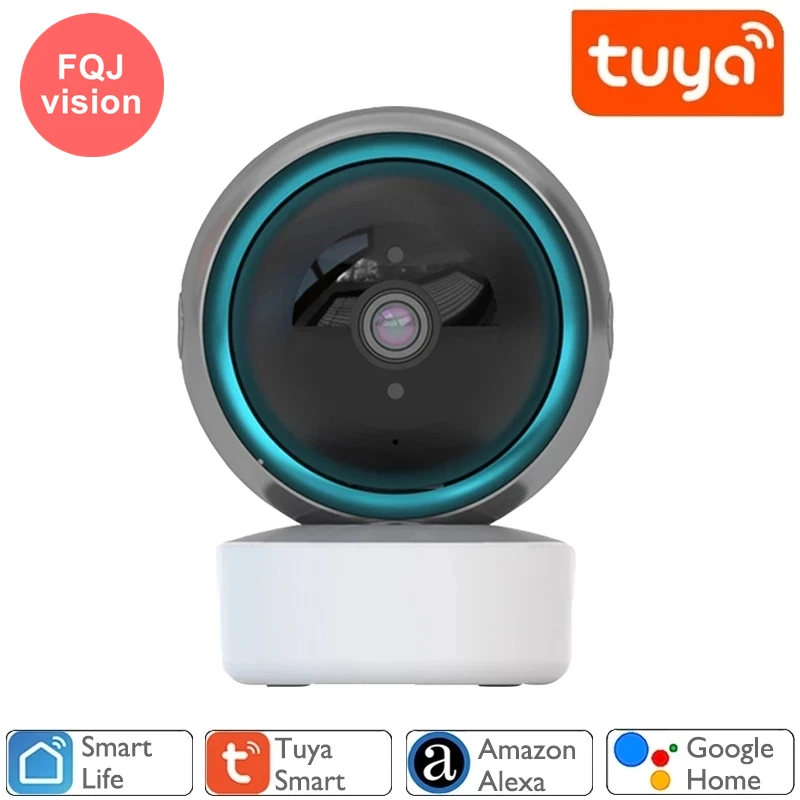 

2MP Indoor Tuya WiFi Camera WiFi Wireless Surveillance Audio Pet Cam CCTV Auto Tracking Smart Home Security Baby Monitor