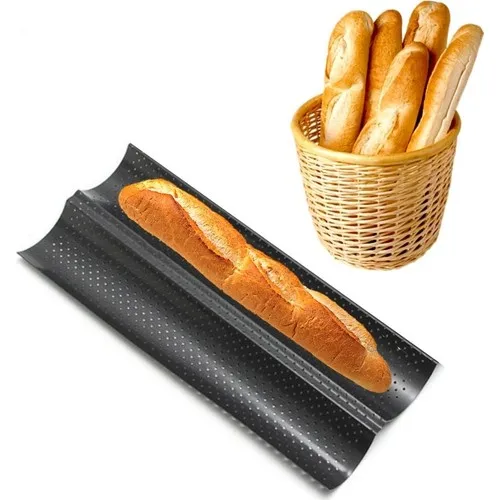 Baget Bread Mould 2 Bagets Non Stick Ergonomic Carbon Steel Free Shipping