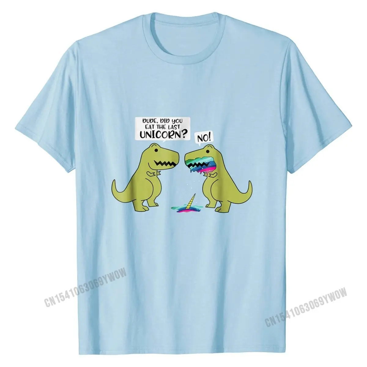 Funny Did You Eat The Last Unicorn Dinosaur T-Shirt Party Tshirts Fashionable Cotton Men Tops T Shirt Funny