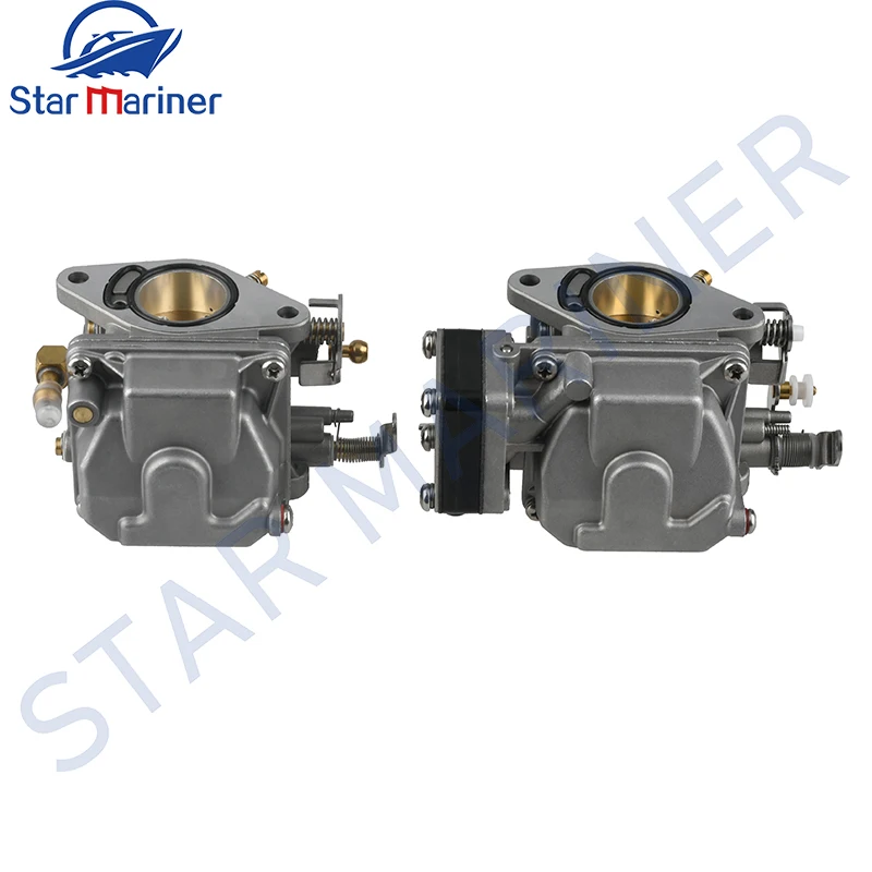 6L2-14301-00 6L2-14302-00 Carburetor Assy For Yamaha Outboard Motor 2T 2 Cylinder 20HP 25HP 25MLHU 6L2-14301 6L2-14302 Boat Part