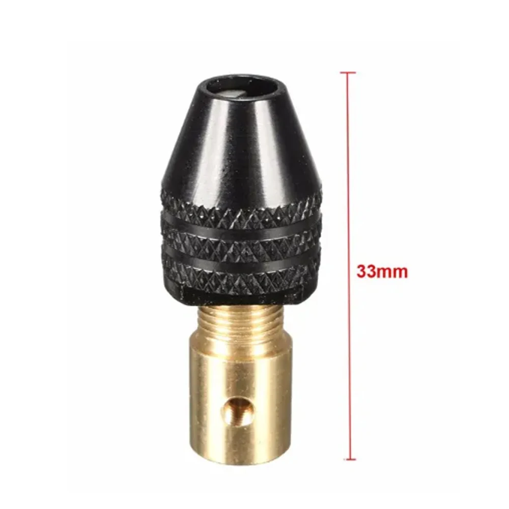3mm Three-jaw Head Brass Center Shaft Mini Drill Chuck Durable Clamp 0.3-3.5mm
