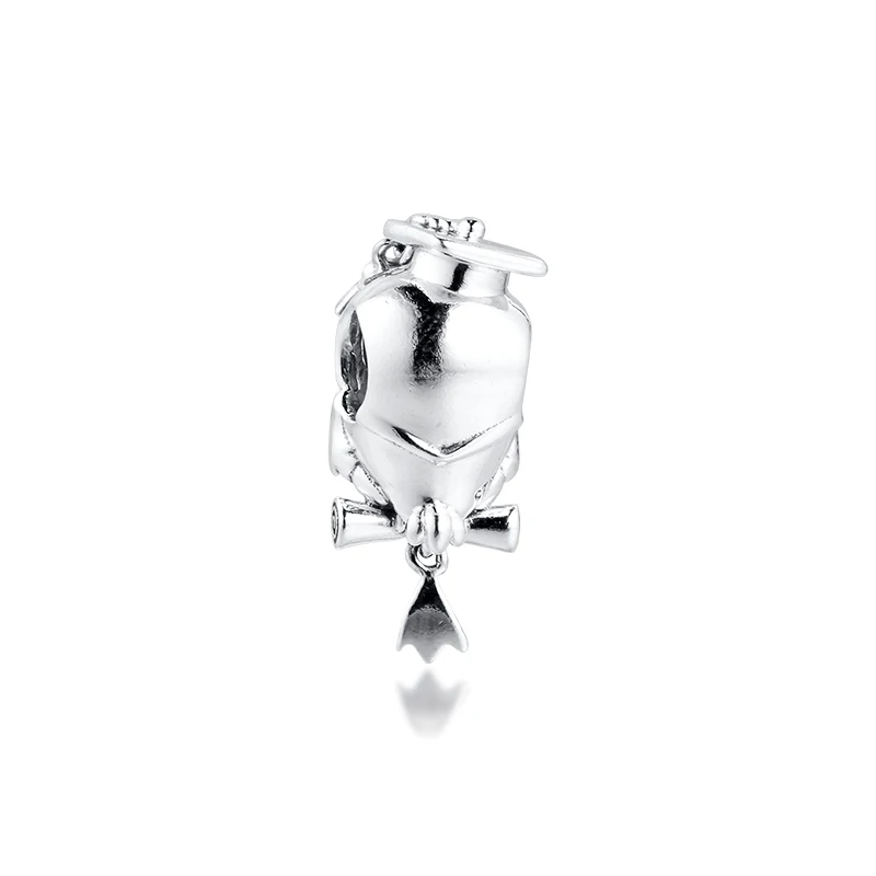 Wise Owl Graduation Charm 2020 New  Silver 925 Beads for Women Bracelets  Jewellry Making