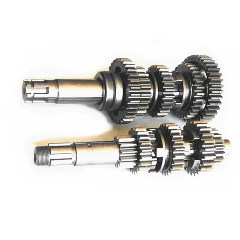 Motorcycle Main Countershaft Gearbox Shaft For YongYuan 350 YY350 YY350-6A YY350-9A 350cc Engine Sets Of Teeth YY 350