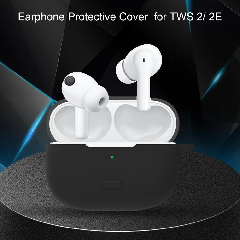 For ViVO TWS 2 Earphone Silicone Protective Cover For ViVO TWS 2E Charging Case Box Shell Anti-Scratch With Hook Headset Bumper