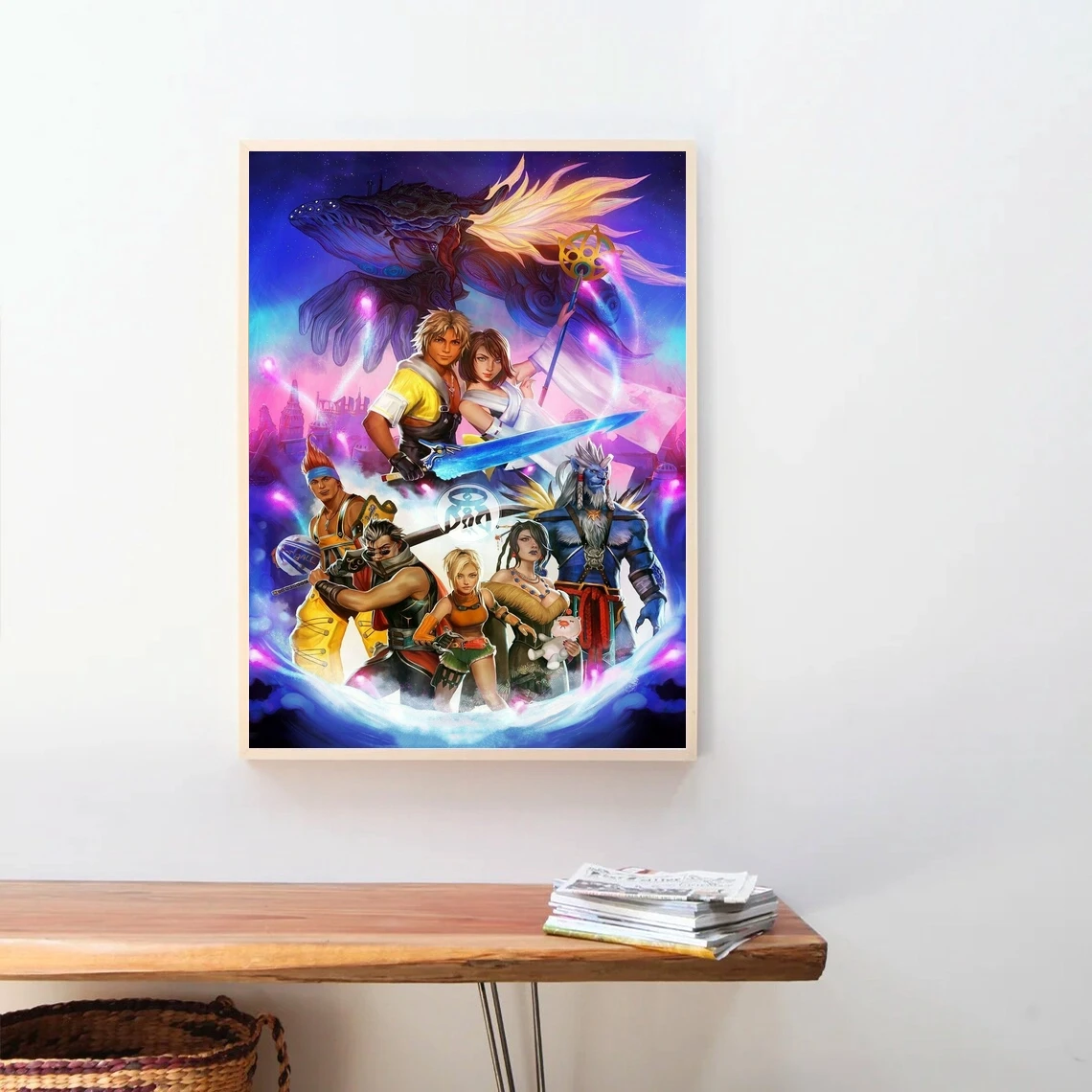 Final Fantasy X Video Game Poster PC,PS4,Exclusive Role-playing RPG Game Canvas Custom Poster Alternative Artwork Gift