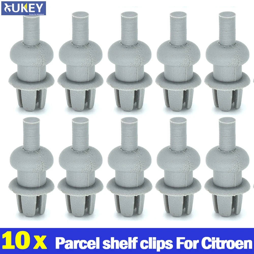 10pc FOR CITROEN SAXO C2 C3 XSARA Picasso DS3 XM Parcel Shelf Cord Clips Mounting Boot Rear Trunk Strap String Hook Mounting