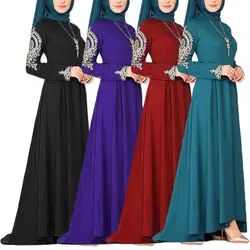 Abito lungo tradizionale da donna musulmana abito da sera da sera arabo Pakistan Bangladesh islamico Ramadan Eid Maxi Robe moda turca