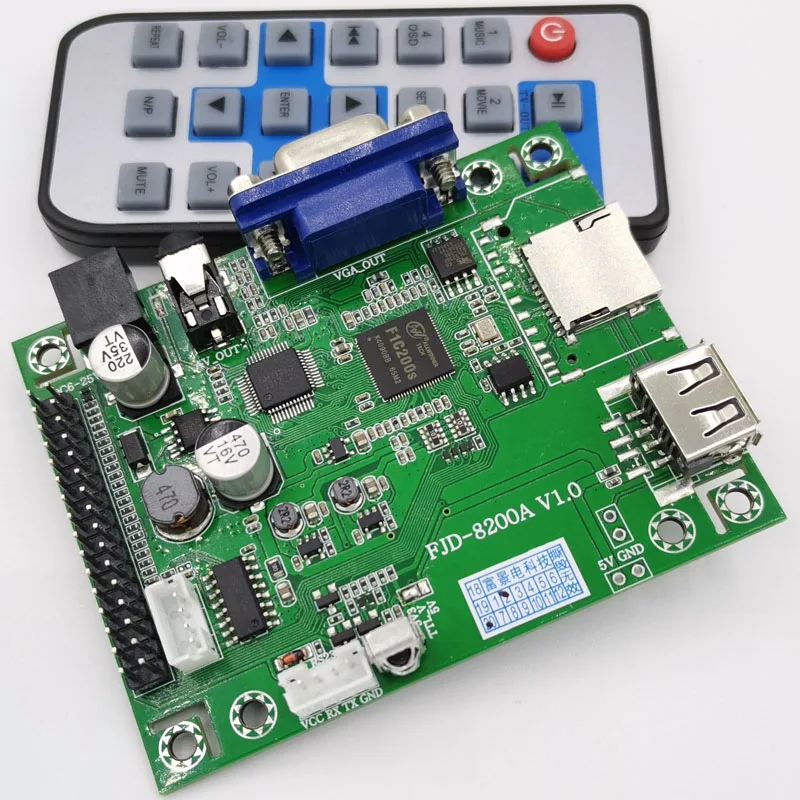 Imagem -02 - Serial Port Control Mp5 Playback Decoding Board Full hd Vídeo sem Perdas Música Horizontal e Vertical Tela Sala Secreta