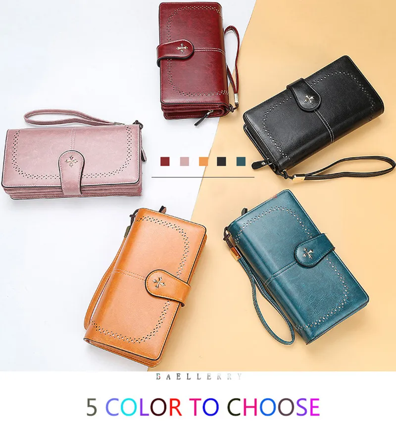 2024 New Wallet Fashion Leather Long Top Quality Classic Card Holder Female Wallet Zipper Brand Wallet For Women Wallet