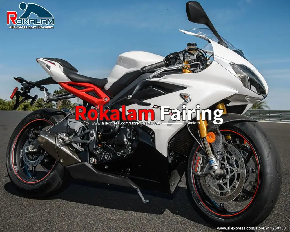 

Комплект для тела Triumph Daytona 675 2013 2014 2016 Daytona-675 13-16 белый черный спортивный обтекатель для мотоцикла