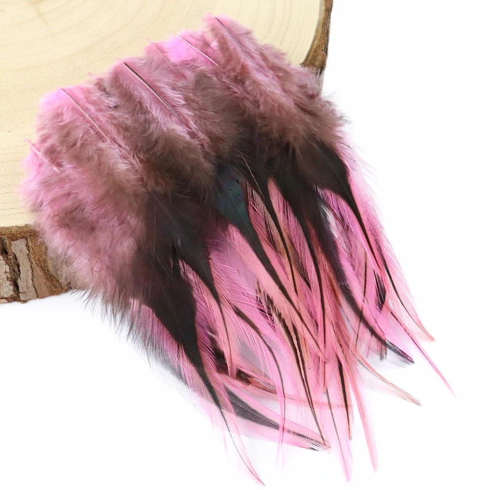 Beautiful Rooster Chicken Feather For Crafts 4-6 Inche/10-15Cm Plume Decoration Dream Catchers Feather Hair Extension Wholesale