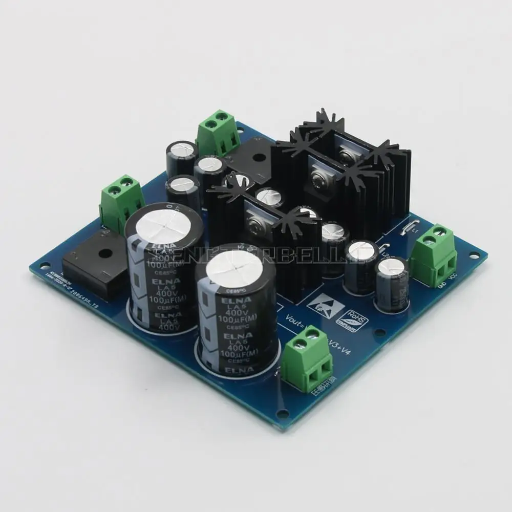 High Voltage 100V-380V+12V Filament Filter Regulated Power Supply Board For Tube Preamplifier