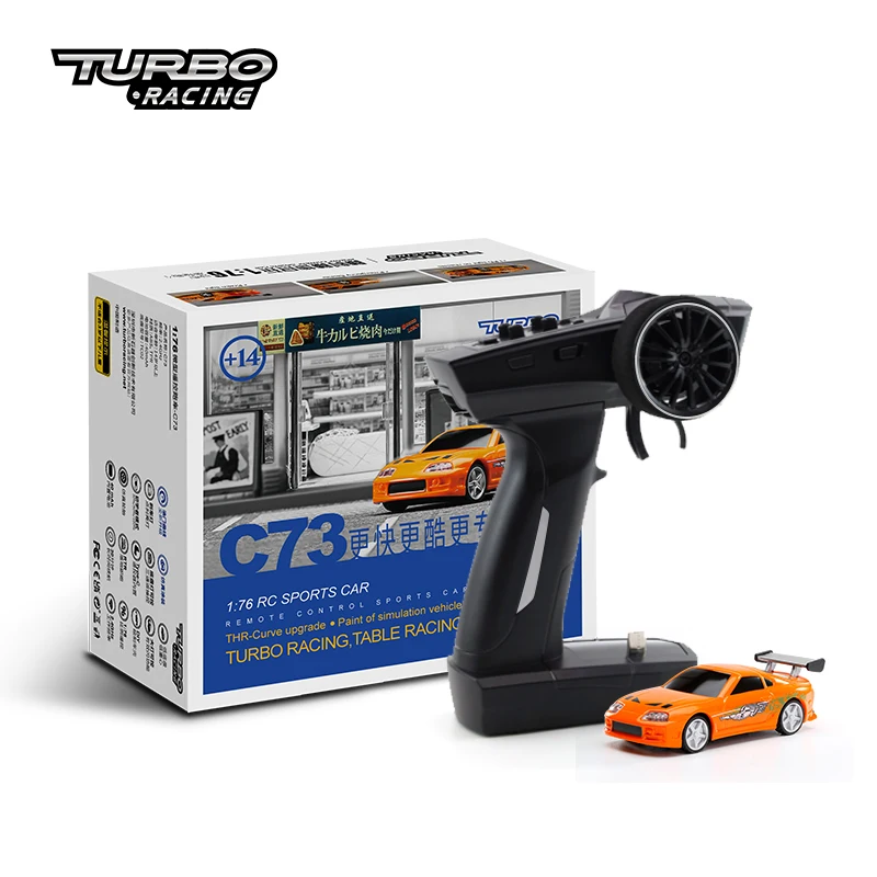 Turbo Racing 1:76 C73 Sports RC Car Limited Edition RTR Remote Control Mini Model on-Road Models Fast Mini Rc Car Vehicles