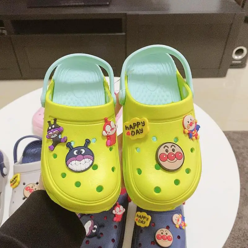 1-10y Kids Baby Mules & Clogs Summer Boys And Girls Sandals Flat Heel Breathable Infant Slippers Children Garden Shoes H26