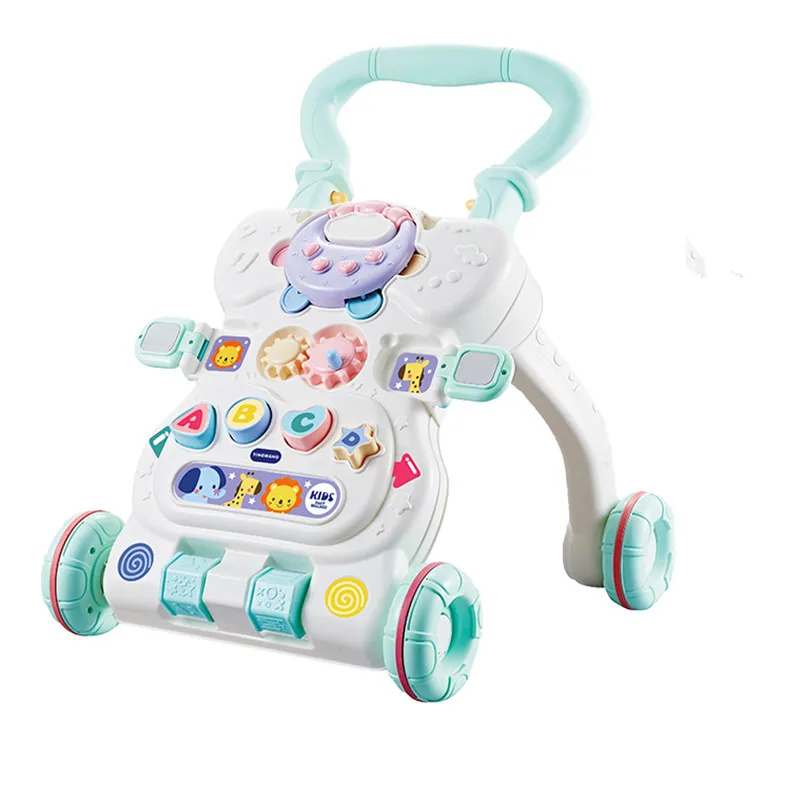 Baby Walker Trolley Anti-rollover Walk Walking Walker Baby Toy 6-7-18 months  multi-function anti rollover rider push