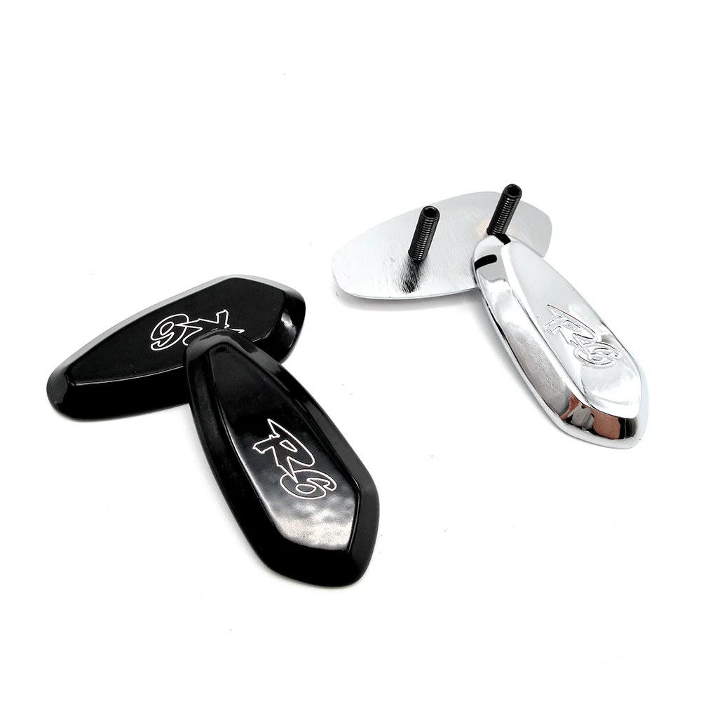 BLACK / CHROME Mirror Block Off Cap Mirror Base Plates Cover For YAMAHA  YZF R6 1999 2000 2001 2002 2003 2004 2005 2006 2007