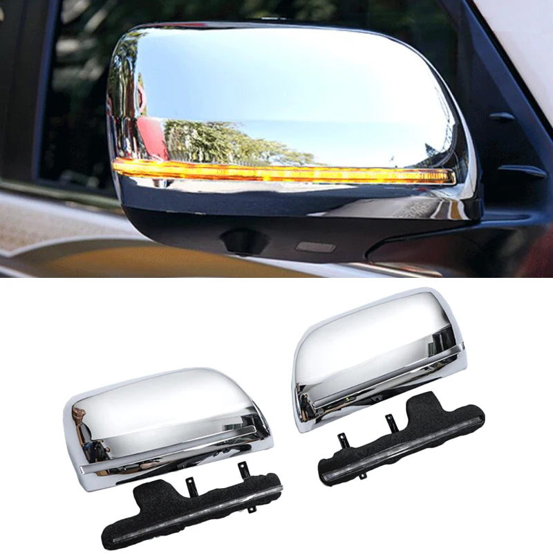 

2016 -2020 For Toyota Land Cruiser LC200 FJ200 Prado FJ150 18-20 Dynamic Turn Signal Light Side Wing Rearview Mirror Cover Shell