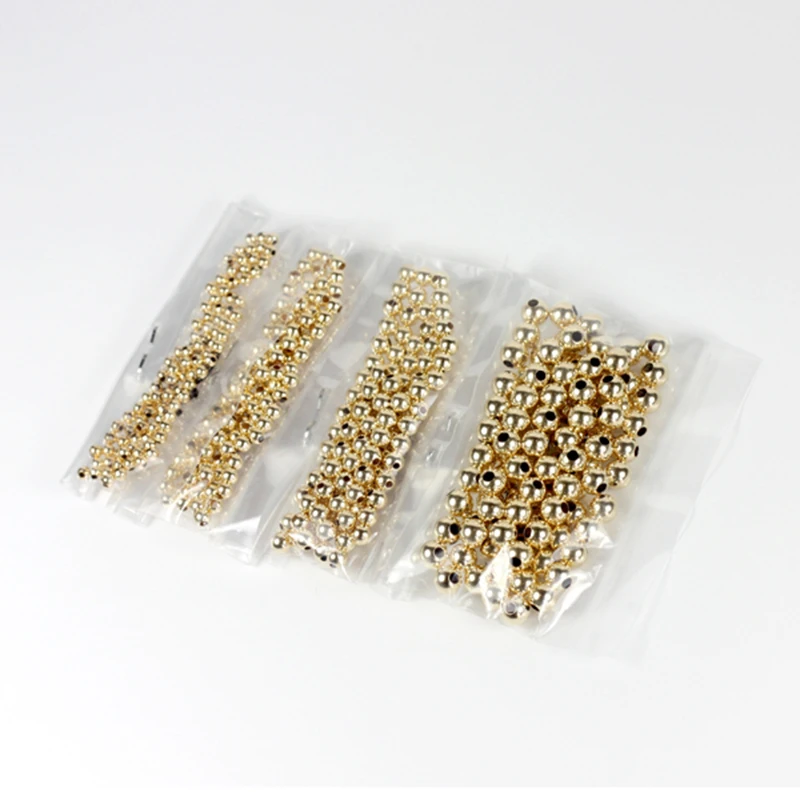 Echte 14K Goldfilled Runde Nahtlose Perlen Goldperlen für Schmuckherstellung Handgemachtes DIY-Zubehör Gold-Schmuckkomponenten Saatperlen – Detail 25